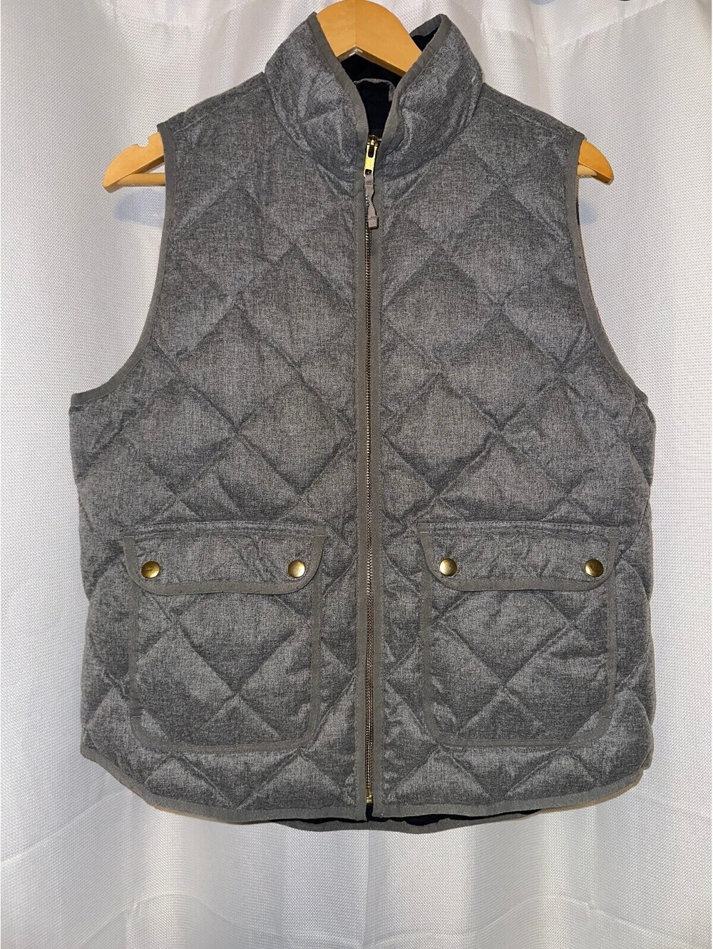 J.Crew Excursion Quilted Down Puffer Fall Utility Vest L